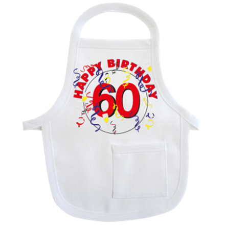 60 Happy Birthday Mini-Schürze
