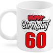 60 Happy Birthday Tasse | Bild 1