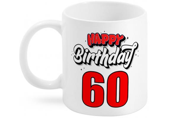 60 Happy Birthday Tasse | Bild 1