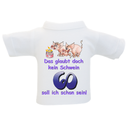 60 Schwein Mini-T-Shirt