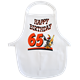 65 Birthday Rabe Mini-Schürze
