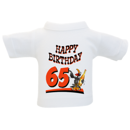 65 Birthday Rabe Mini-T-Shirt
