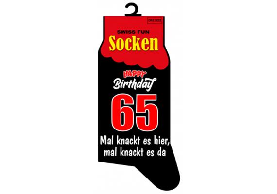 65. Geburtstag Socken