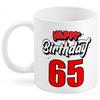 65 Happy Birthday Tasse