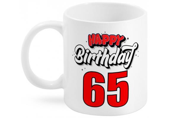 65 Happy Birthday Tasse | Bild 1