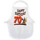 70 Birthday Rabe Mini-Schürze