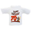 70 Birthday Rabe Mini-T-Shirt