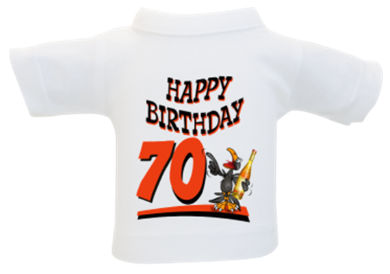 70 Birthday Rabe Mini-T-Shirt
