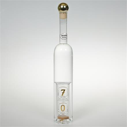 70. Geburtstag Grappa Flasche
