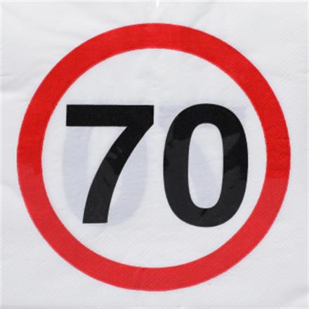 70. Geburtstag Servietten