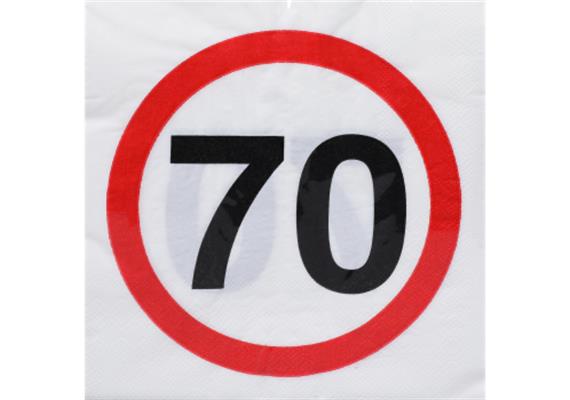 70. Geburtstag Servietten