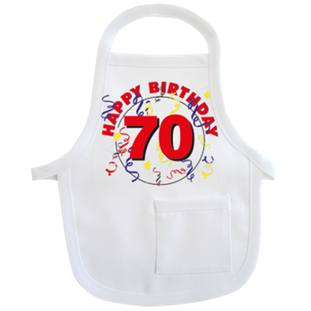 70 Happy Birthday Mini-Schürze