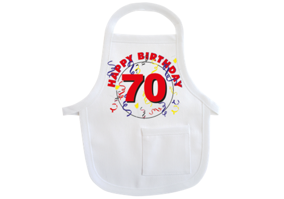 70 Happy Birthday Mini-Schürze