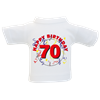 70 Happy Birthday Mini-T-Shirt