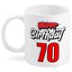 70 Happy Birthday Tasse