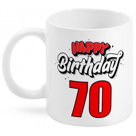 70 Happy Birthday Tasse