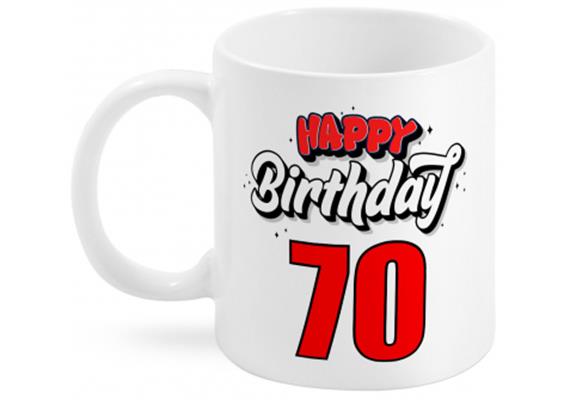 70 Happy Birthday Tasse | Bild 1
