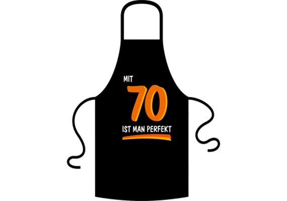 70 perfekt Schürze - Textilfarbe rot