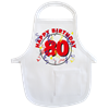80 Happy Birthday Mini-Schürze
