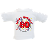 80 Happy Birthday Mini-T-Shirt