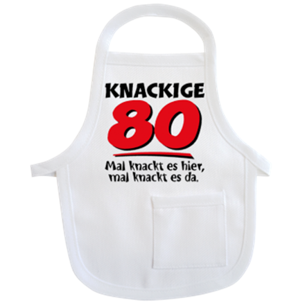 80 Knackig Mini-Schürze