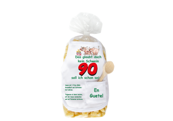 90. Geburtstag Schwein Pasta