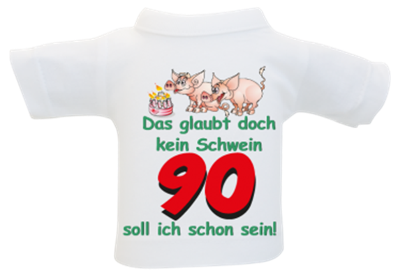 90 Schwein Mini-T-Shirt