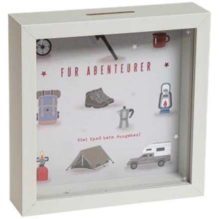 Abenteurer Camping Holz Sparkasse