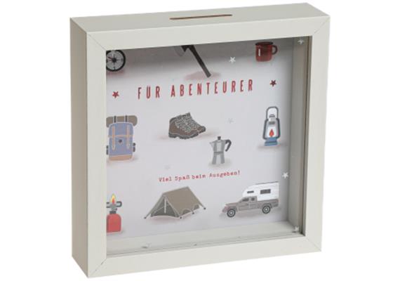 Abenteurer Camping Holz Sparkasse