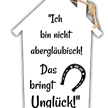 Aberglaube Holzschild | Bild 2