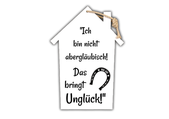 Aberglaube Holzschild | Bild 2