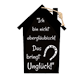 Aberglaube Holzschild
