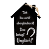 Aberglaube Holzschild
