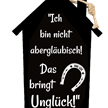 Aberglaube Holzschild | Bild 1