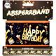 Absperrband gold Happy Birthday
