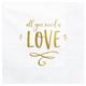 All you need is love Serviette (gold)