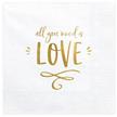 All you need is love Serviette (gold) | Bild 1