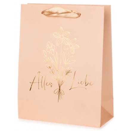 Alles Liebe Blumenstrauss Geschenktasche (M)