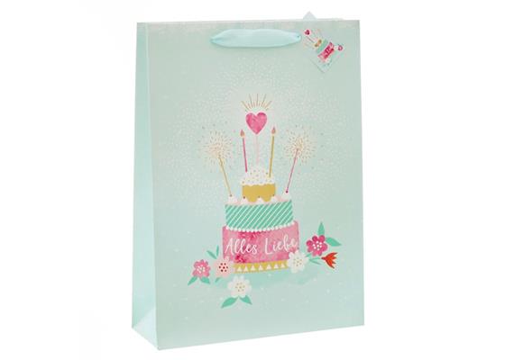 Alles Liebe Torte Geschenktasche (M)