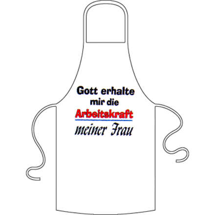 Arbeitskraft Frau Schürze