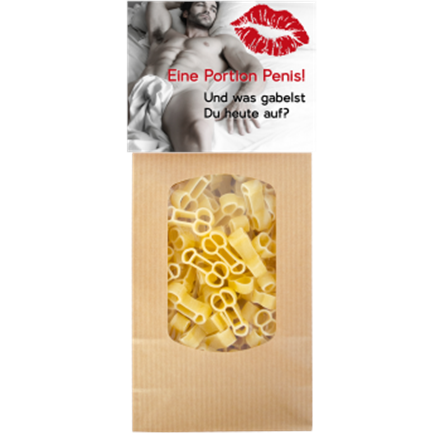 Aufgabeln Penis Pasta