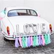 Auto Dekoration Hochzeit (pastell) | Bild 1