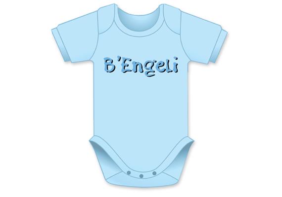 B'engeli hellblau Body - Grösse 62/68