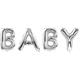 Baby Ballonset silber (86 cm)