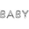 Baby Ballonset silber (86 cm)