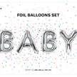 Baby Ballonset silber (86 cm) | Bild 2