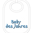 Baby des Jahres Babylatz - Textilfarbe hellblau | Bild 1