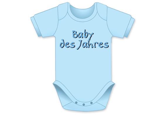 Baby des Jahres hellblau Body - Grösse 62/68