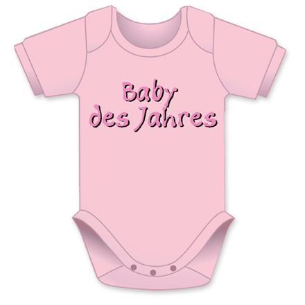 Baby des Jahres rosa Body