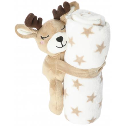 Babydecke mit Plüsch Rentier